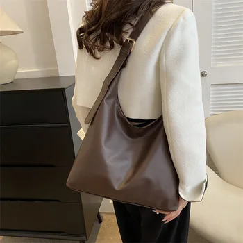 Ретро сумка для пригородных поездок Новая тенденция Мода Корейский стиль большая вместимость Большая сумка Сумка через плечо темперамент женская сумка под мышками повседневная