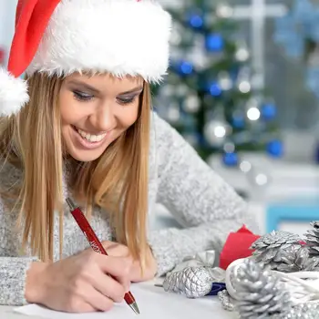 Рождественская ручка с блестками Сверкающая ручка из 7 предметов в будние дни Набор блестящих ручек для школьных канцелярских принадлежностей, вечеринок, подарков