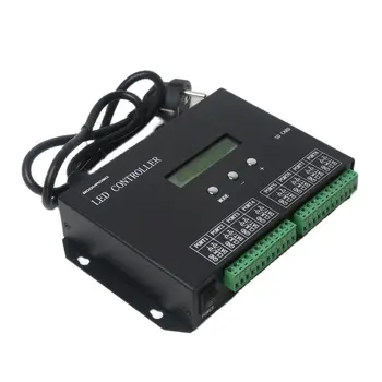 Светодиодный программируемый контроллер Программное обеспечение для ПК 8192 пикселей Работа с DMX-контроллером 8 портов Автономный контроллер SD-карты H803SA