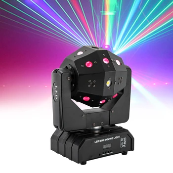  светодиодный прожектор 120 Вт Движущаяся головка Освещение Вращение Ручная фокусировка с контроллером DMX для диджея Домашнее дискотечное сценическое оборудование