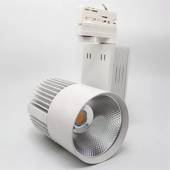  светодиодный трековый светильник 40 Вт COB Светодиодный прожектор для рельсовых путей с регулируемой яркостью 2 провода 3 провода 4 провода для одежды Обувь Магазины Магазин Внутреннее освещение