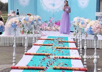 Серебристо-белая свадебная дорожка Lead Road Цветочная подставка для украшения свадебной вечеринки senyu01103