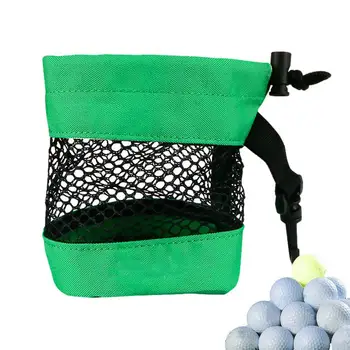  Сетка для гольфа Сетчатая сумка для гольфа Органайзер для мяча Держатель мяча Футболки для гольфа Сумка для хранения большой емкости с кулиской и зажимом