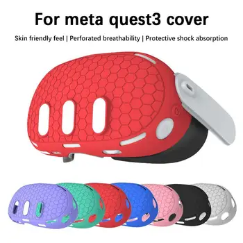 Силиконовый защитный чехол для гарнитуры Meta Quest 3 VR Чехол для защиты от царапин Очки Кожа для аксессуаров Quest3