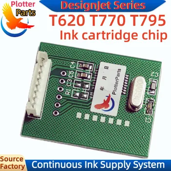 Система непрерывной подачи чернил Картридж для расшифровки чипа для плоттера Часть HP T770 T795 DesignJet T620