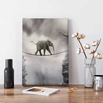 Слоненок Плакаты и принты на стене Картина на холсте Настенная художественная картина для гостиной