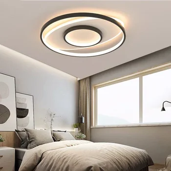 Современная светодиодная потолочная люстра Лампа для гостиной, столовой, кабинета, спальни, кухни, прохода, домашнего декора, внутреннего осветительного прибора, блеска