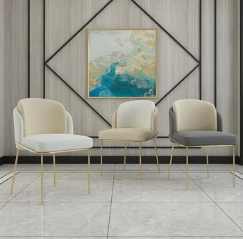 Современный стул для столовой современного отеля с обивкой из фарфора Мебель популярного дизайна Отель Качественная французская столовая кожаное кресло