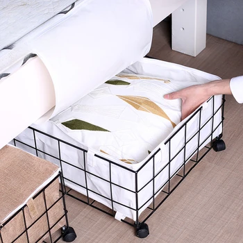  спальня ящик для хранения под кроватью с колесиками съемная большая корзина для хранения утюга Большая компактная мебель для гостиной