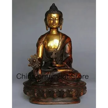 Статуя Будды Бодхисаттвы Сакьямуни из тибетской латуни