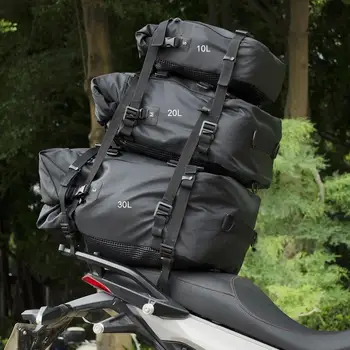 Сумка для хвоста мотоцикла Водонепроницаемый мотоциклетный рюкзак 10L 20L 30L Дорожный багаж Задний багажник для мотоцикла Мотоцикл Скутер