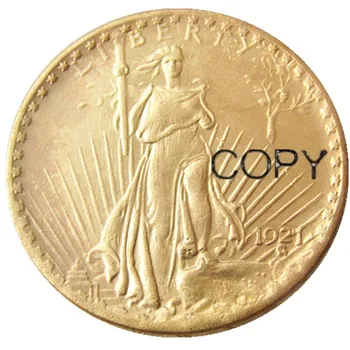 США 1921 20 Долларов Сент-Годенс - Двойной Орел, С девизом Позолоченная копия монеты