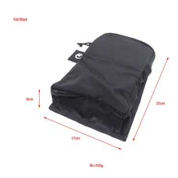  Техническая сумка для хранения подводного плавания с аквалангом Свинцовый карман для грузового ремня Прикрепить к ноге для прочной сумки для хранения для дайвинга BCD
