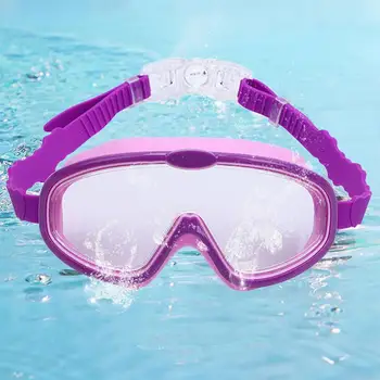 Универсальные очки для плавания с защитой от ультрафиолета Очки для плавания для детей Подводные очки для плавания с защитой от запотевания с широким обзором Оборудование для мальчиков и девочек