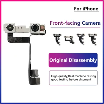 Фронтальная камера Основной объектив Flex Cable Камера для iPhone X XS XR 14 13 12 Mini 11 Pro Max Оригинальная разборка фронтальной камеры