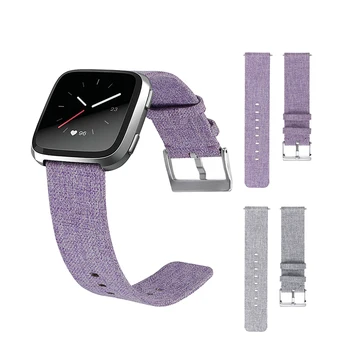 Холщ ремешок для часов с разъемом для пряжки для Fitbit versa Sport Smart Band Professional Заводская цена Прямая поставка