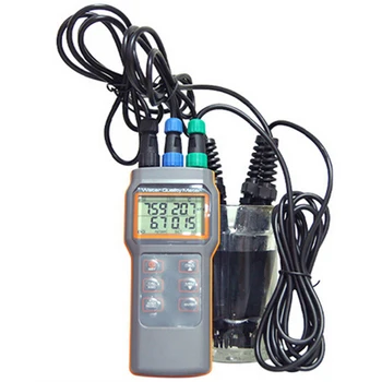 Цифровой измеритель качества воды Тестер растворенного кислорода PH-метр PH Conductivit Измеритель солености и температуры AZ8603