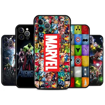 чехол для iPhone 11 12 13 Pro Max SE 7 8 12 Mini XR X XS MAX Plus 14 Pro Max 13 12 Pro Чехол для телефона Marvel Avengers Super Heroes