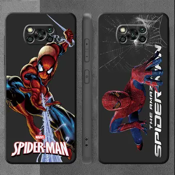 чехол для Xiaomi Poco M4 Pro M3 F5 X3 NFC X4 GT C40 M5 F1 X4 Pro 5G C55 C51 X5 F5 Чехол Marvel Spider-Man Аниме Силиконовая оболочка