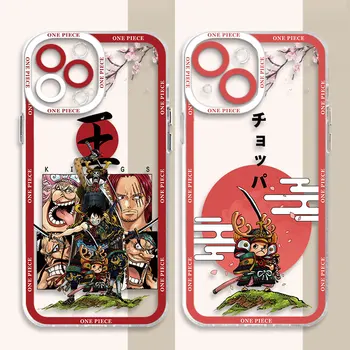 чехол для телефона Xiaomi Redmi Note 8 Pro 11S 12 Pro 11 11T 9 10T 9T 10 Pro Note 11 Funda Cover Anime One Piece Прозрачный мягкий