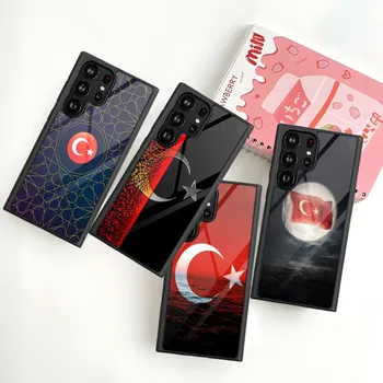 Чехол для телефона с флагом Турции для Samsung Galaxy S30 S23 S22 S21 S20 S10 S9 Note 20 10 9 10E Pro Plus Ultra PC + TPU Чехол