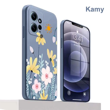 Чехол для телефона с цветочным рисунком для Xiaomi Redmi 12C 10C 10A 10 9T 9A A1 Poco C31 Prime Sport 5G Мягкая задняя крышка Fundas