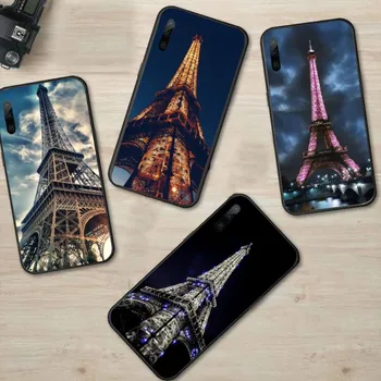 Чехол для телефона с Эйфелевой башней в Париже для Huawei P50 P40 P30 Pro Lite P Smart 2021 2019 Magic 3 Мягкий черный чехол для телефона
