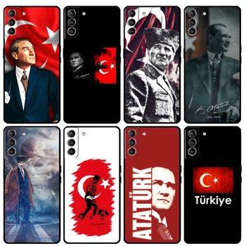 Чехол с турецким флагом Ататюрка для Samsung Galaxy S20 S21 FE S22 Plus S23 Ultra S8 S9 S10 Plus Note 10 20 Ultra
