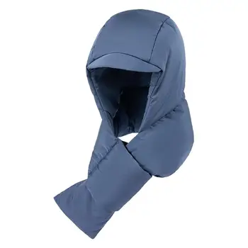 Шарф с капюшоном Водонепроницаемый ветрозащитный утолщающий шапка и шарф Интегрированная защита ушей Зимний капюшон Шея Теплее для холодной погоды
