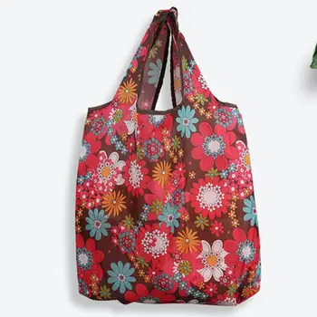  Экологически чистый 4 шт. Удобная женская сумка через плечо с принтом Сумка для продуктов Невыцветающие сумки Изысканный узор Дом/семья