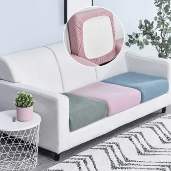 Эластичный розовый чехол для подушки Протектор мебели для дивана Чехол для сиденья дивана Нескользящий чехол для домашних животных Kid Anti-cat Scratch Машинная стирка