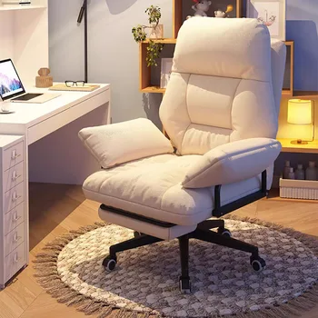 Эргономичный дизайнер Офисный стул Подушка Поворотный Высокая спинка Реклайнер Офисное кресло Игровая подставка для ног Sillas Oficina Офисная мебель