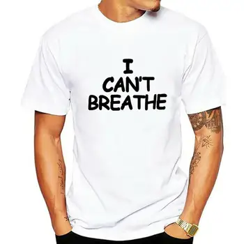 JCGO Летние хлопковые женские футболки 5XL Плюс размер I Can't Breathe Letters Print С коротким рукавом O Шея Топы Футболки Повседневная женская футболка